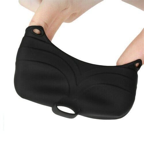 Soft Silicone 10-Speeds Vibration Scrotum Cap Cock Ring