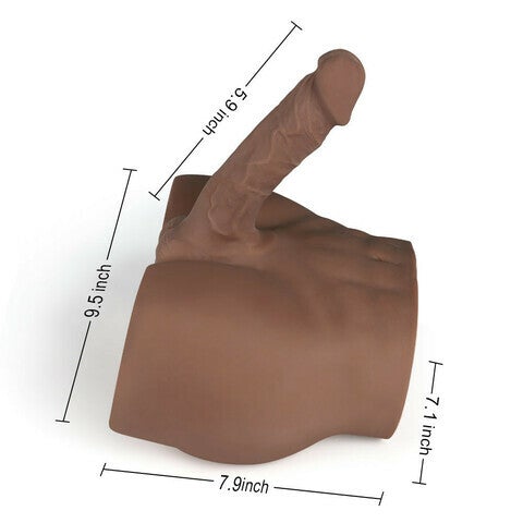 Hunky Unisex Male Realistic Butt with Bendable Penis Anal Entry