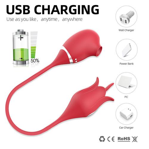 2in1 Rose Vibrator