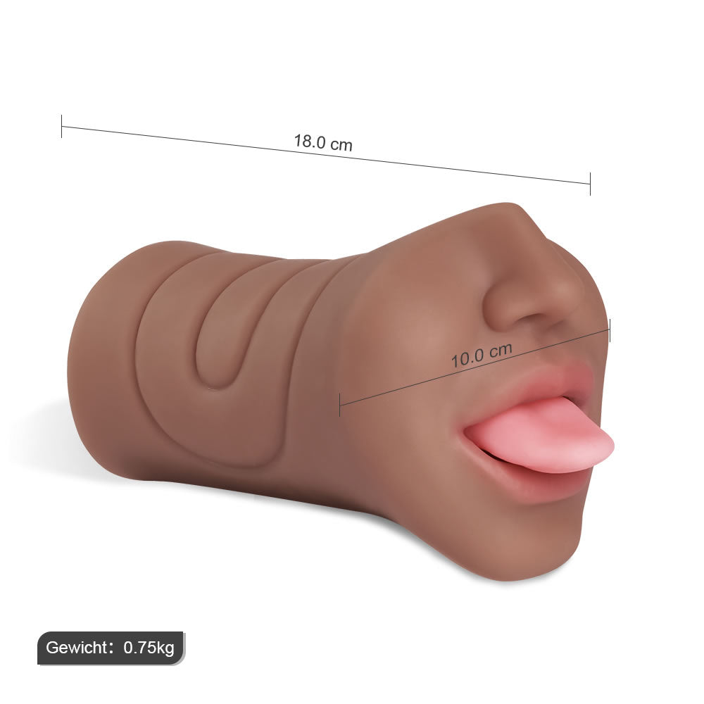6.9inch Single-Channel Deep Oral Sex Masturbator