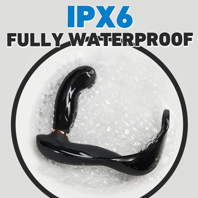 Bill 7X7 Vibrating & Pulsating Balls& Heating Teasing Butt Plug with Cock Ring