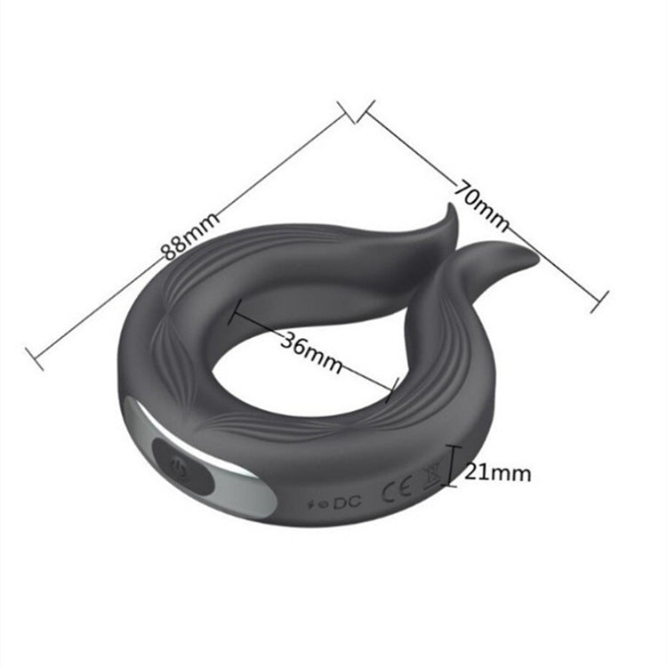 Vibration Ring Lock Essence Men's Penis Ring Doughnut Dual Wireless Re