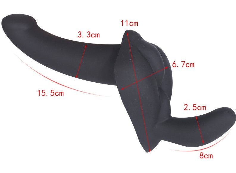 Wearable Double-ended Penis Sex Toy For Lesbian