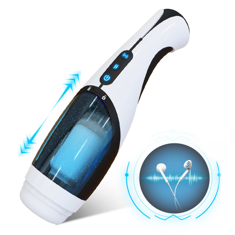 AcmeJoy Automatic 4 Telescopic Vagina Masturbation Cup with Voice Mode