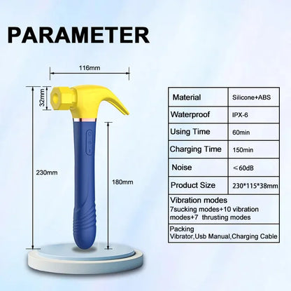 مطرقة الحب من فيبربد - هزاز مطرقة تلسكوبي هزاز ماص