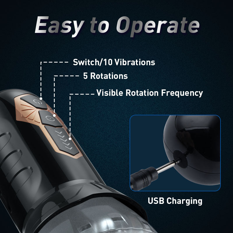 ACMEJOY-10 Vibration 5 Rotation Better Wrapping Automatic Stroker