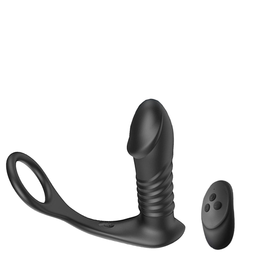Vibrating Prostate Massager With Penis Ring —— Triple Stimulation
