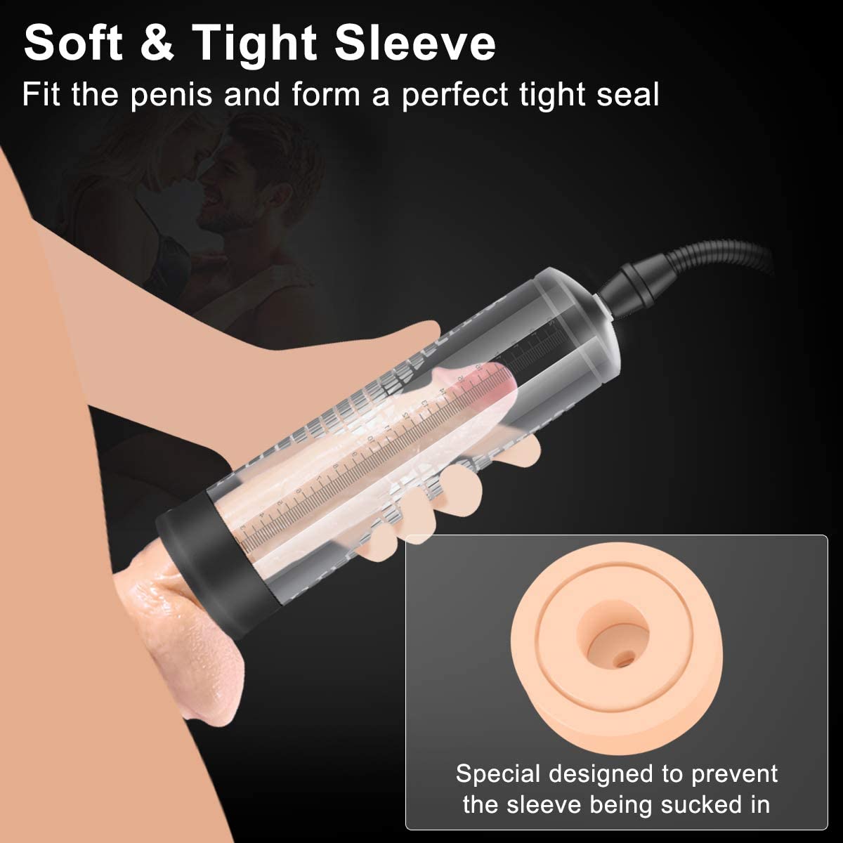 Vacuum Penis Pump ,Penis Massage & Stimulation Device with Male Stroker