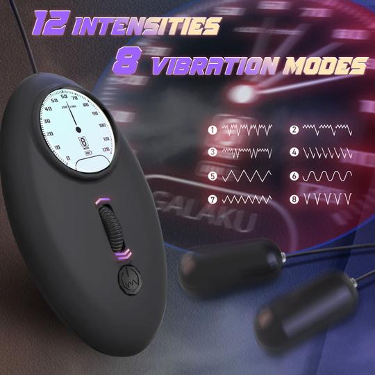 GALAKU 2 Interchangeable Sleeves 12*8 Vibrating Exerciser Masturbation Cup