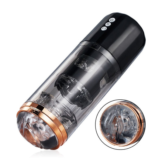 كأس استمناء TRANSFO 5 دوار 10 اهتزازات بأكمام مقطعية