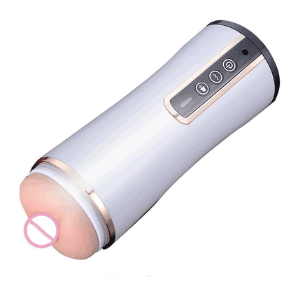 Aircraft Cup Men's Electric Telescopic Vacuum Oral Masturbation Cup Adult Sex Products Penis Trainer