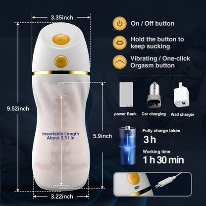 Lion - Electric Blow Job Toy With 3 Suction Modes