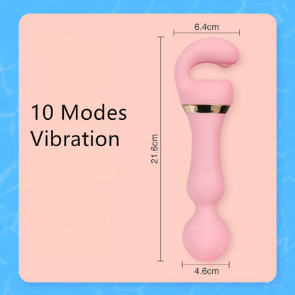 Cross Border Hot Selling Vibrator Female Clitoris Orgasm Masturbator G-point Second Fashion Av Stick Adult Sex Toy