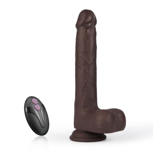 8.7-Inch Dark-Brown Remote Control Multifunctional Dildo
