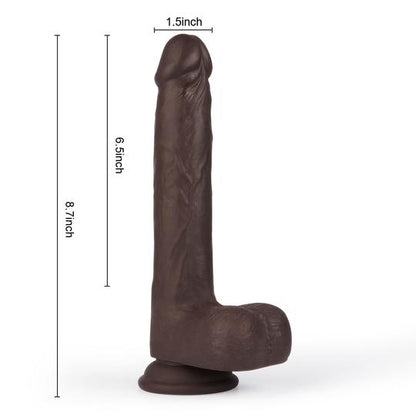 8.7-Inch Dark-Brown Remote Control Multifunctional Dildo