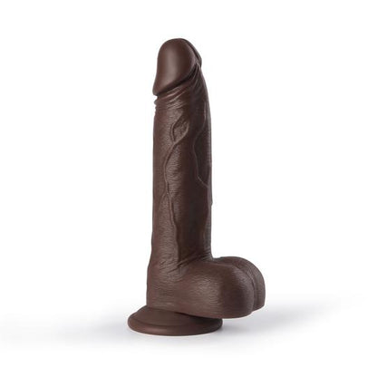 8.7-Inch Remote Control 3-Speed 9-Frequency 3 functions Dildo in Dark Brown