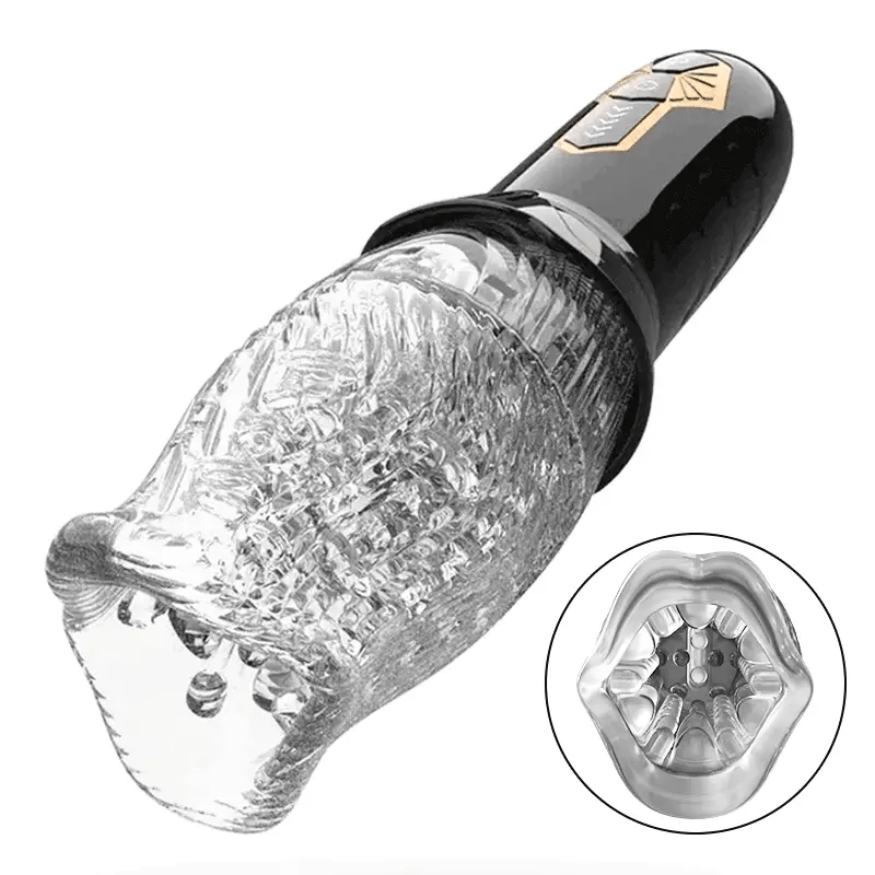 TORNADO-5 Rotating 10 Vibrating Transparent sleeve Free Shipping Male Masturbator