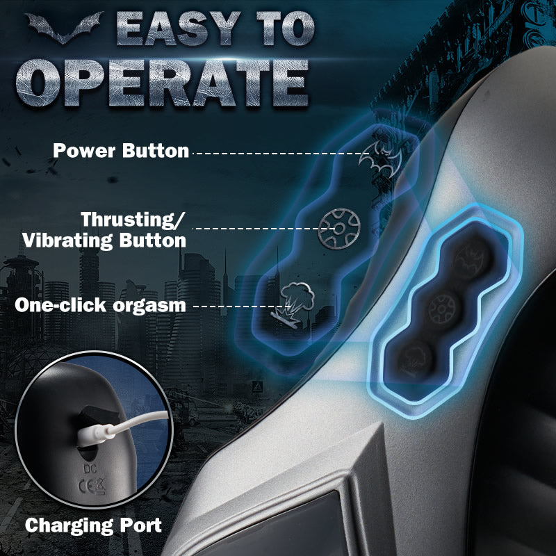 ACMEJOY -7 Thursting & Vibrating with Huge Visible Window Oral Male Masturbator