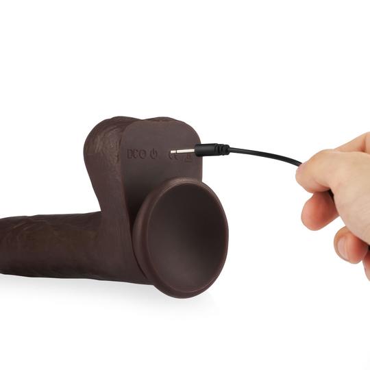 8.7-Inch Dark-Brown Remote Control Multifunctional Dildo