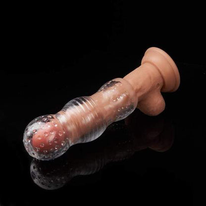 5.7-Inch Transprent 3 Chambers Male Masturbator