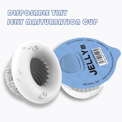 ACMEJOY Manual Erotic Jelly Masturbation Cup Disposable Stretch Male Transparent Masturbator 6 PCS