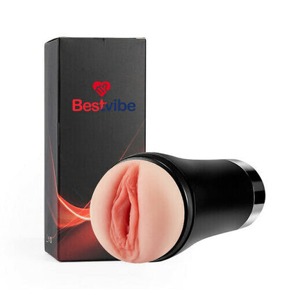 ACMEJOY 10 Vibrating Modes Masturbator Cup With 3D Realistic Textured Pocket Vagina Pussy