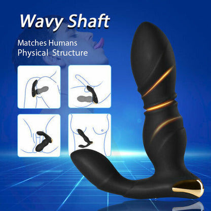 8-Frequency Vibration Thrusting Anal Vibrator Butt Plug