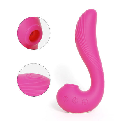 TRIPLE AROUSAL Clitoral Sucking Licking and G Spot Vibrator