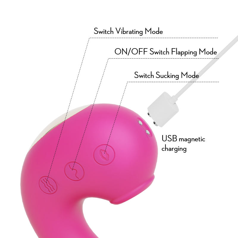 TRIPLE AROUSAL Clitoral Sucking Licking and G Spot Vibrator