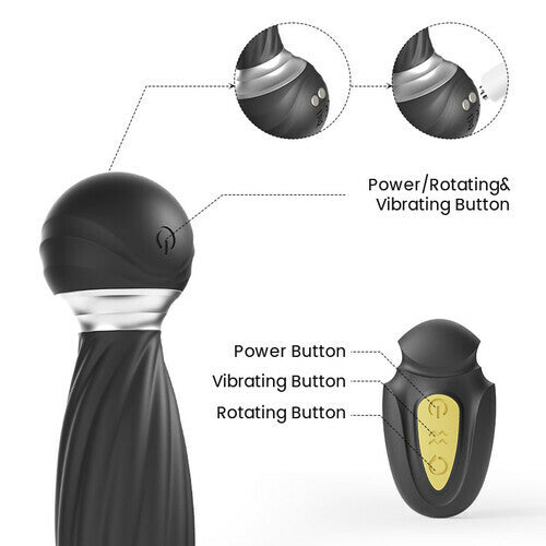 Rhythmic Rotating Fluttering Vibration Prostate Massager