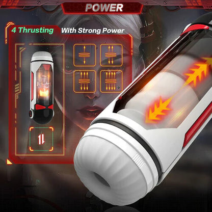 Roger One-click Orgasm with 4 Thrusting & Heating Future Machina Masturbator Cup
