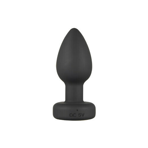 Acmejoy Remote Control Vibrating Training Anal Plug with Flashing Light Base
