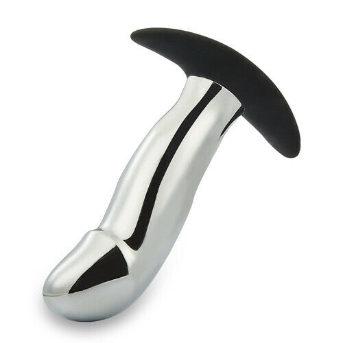 AcmeJoy 10 Vibrating Aluminum Chrome Alloy Anal Plug