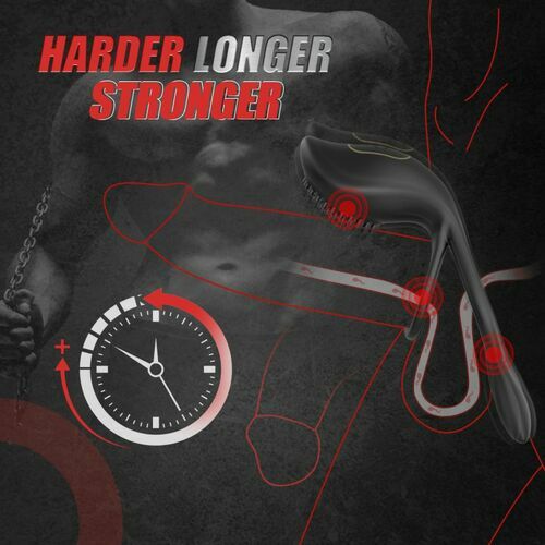 AcmeJoy 10 Vibrating Remote Control Rabbit Cock Ring