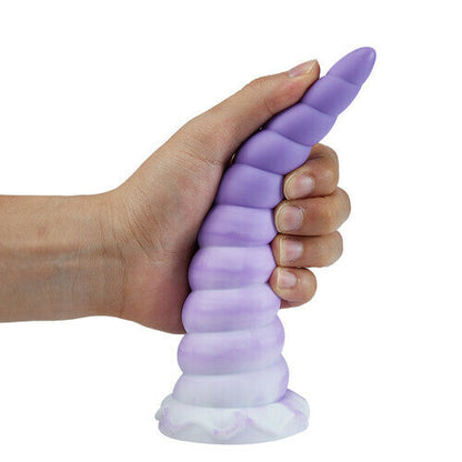 AcmeJoy Rainbow Spiral Tentacle Dildo 7.87 Inch