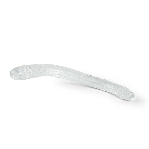 LELE Transparent Double-ended Manual Dildo 14.76 Inch