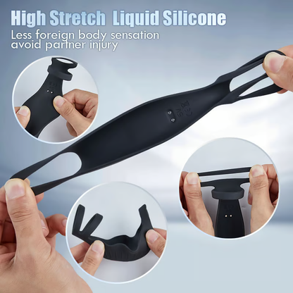 SemenSentry - 9 حلقات اهتزازية فعالة للقضيب