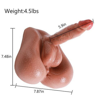 Acmejoy Life-like Male Butt with Penis and Balls