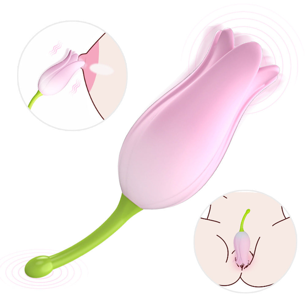 Tulip Vibrator Rose Clitoris Massage Egg