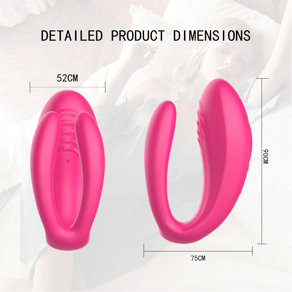 Couple Vibrator Triple Vagina Stimulator With Wireless Remote Control