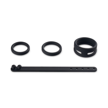 S-HANDE Magician Kit Adjustable 4 Full Range Silicone Cock Ring Set