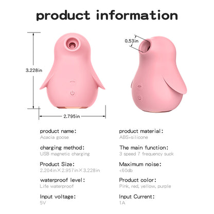 Fun G-spot Penguin Sucking Egg Skipping Clitoris Stimulation Female Breast Massage Masturbation Egg Skipping Adult Products