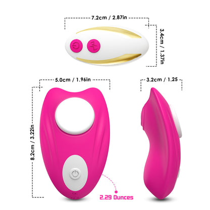 Magnetic Suction Wear Soft Point Invisible Wear Multi Frequency Remote Control Vibration Massage Mini Adult Products