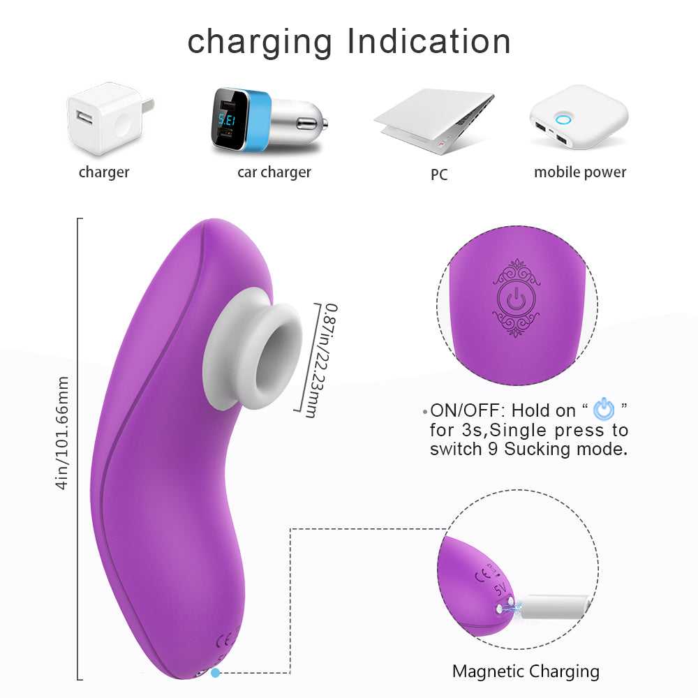 Sucking Vibrator 10 Frequency Usb Charging Egg Skipping Women's Masturbation