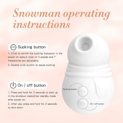 Snowman Sucking Egg Jumping Vibration Stimulation Massager