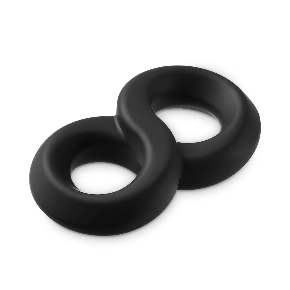 Thick Soft Infinite Loop Doubled Restraint Penis Ring