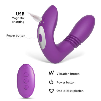 Asisa - Super Powerful 12 Vibrating 3 Thrusting Stimulator