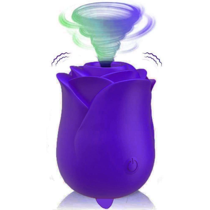 Silicone Rose Clitoral Suction Vibrator Sex Toys