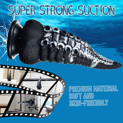 Fantasy Dildo Huge Dildo- Tentacle-Black