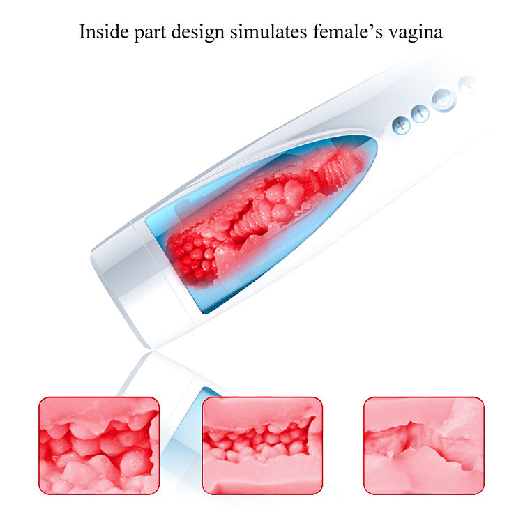 Hands Free Masterbrators For Men, Handsfree Modes Sucking Usb Recharge